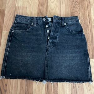 Free People Black Mini skirt